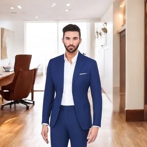 ENZO Custom Button Front Long Sleeve Shirt Regular Fit White Cotton Men’s Shirt